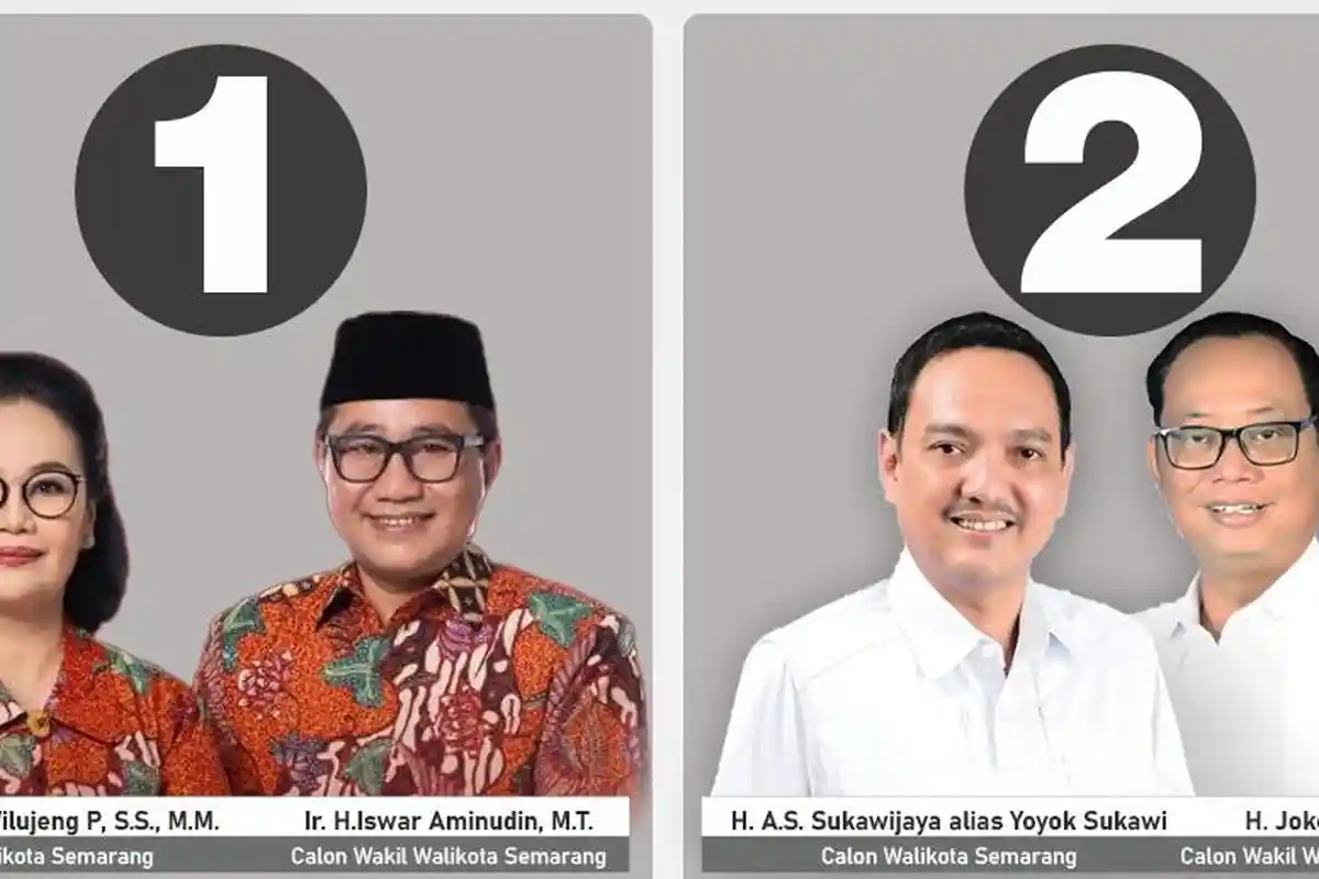Link Live Streaming Quick Count Pilkada Kota Semarang 2024, Agustin-Iswar VS Yoyok-Joko
