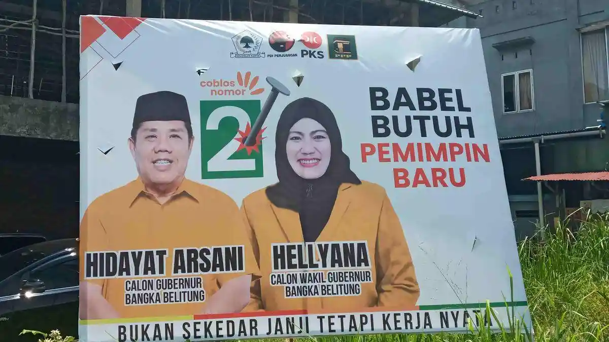 Hasil Pilkada Bangka Belitung 2024 Hidayat Arsani - Hellyana Unggul Tipis, Cek Suaranya