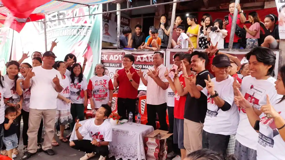 Pilkada Manado, Calon Wali Kota Andrei Angouw Target Menang Besar di Karombasan Utara