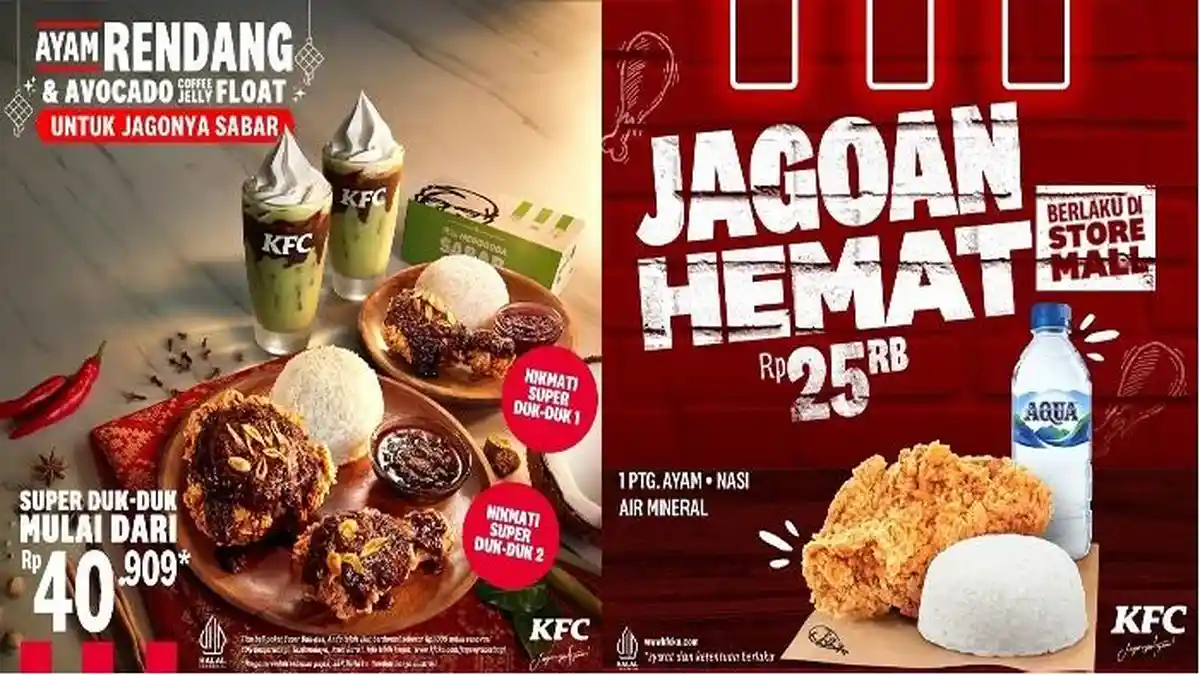 Promo KFC Sabtu Ceria, Nikmati Paket Kombo Jagoan Hemat dan Super Duk Duk di Bulan Ramadhan