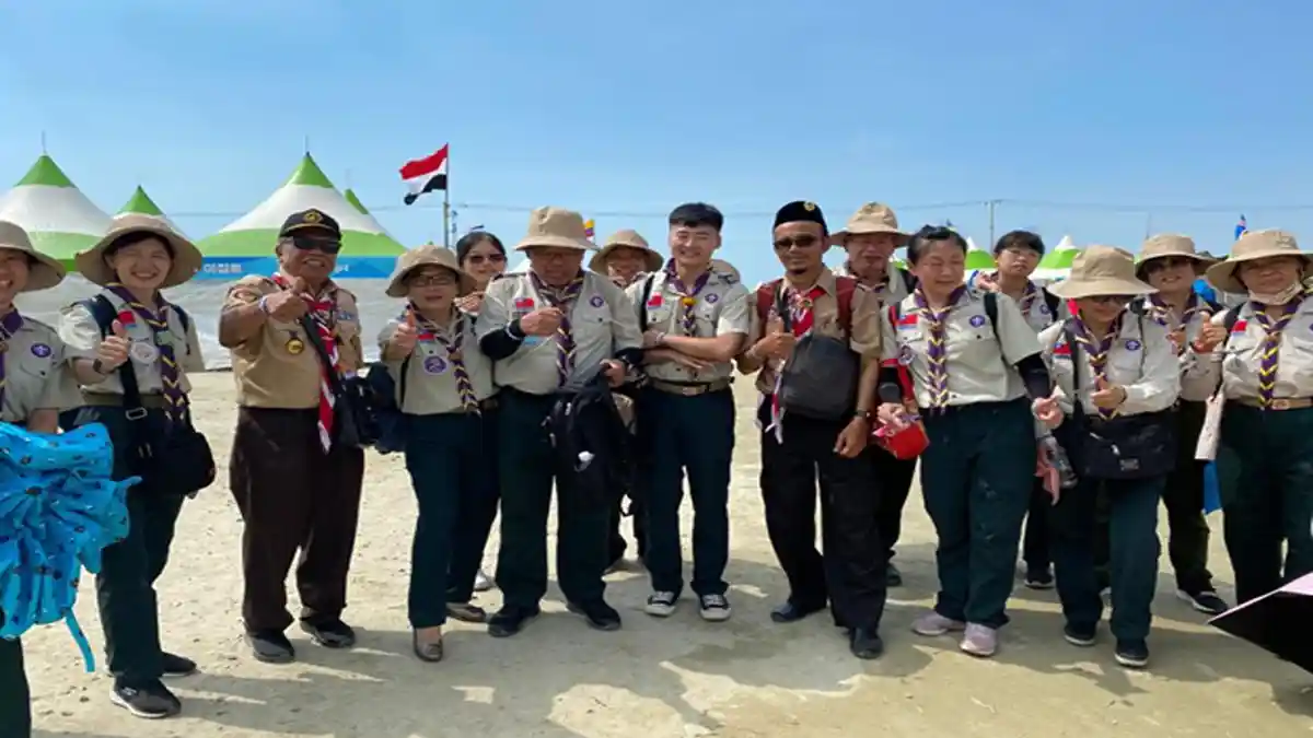 Pramuka Jambore Dunia asal Aceh ini Anggap Cuaca Panas di Korsel sama dengan di Indonesia - Haji-Rasyid-Bancin-Pramuka2.jpg