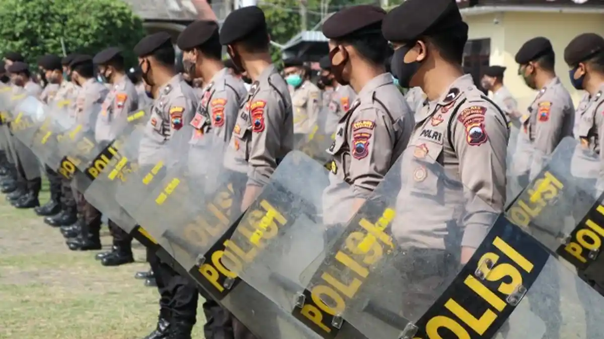 Antisipasi Kerusuhan saat Pilkada, Polres Kebumen Gelar Latihan Dalmas
