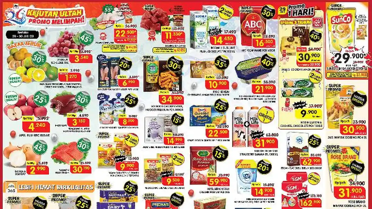 KATALOG Promo JSM Superindo 29-30 Juli 2023: Anggur Diskon 45 Persen, Aneka Jeruk Mulai Seribuan