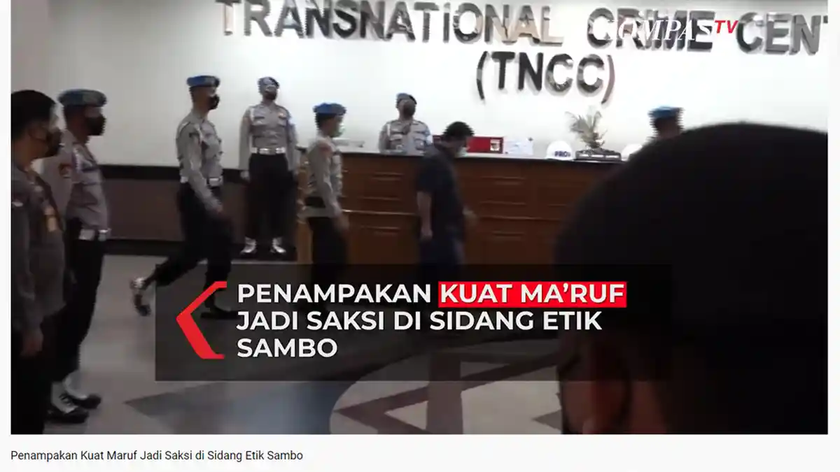 Semprot Bharada E hingga Ancam Brigadir J, Kuat Maruf Jalan Sambil Nunduk ke Ruang Sidang Kode Etik