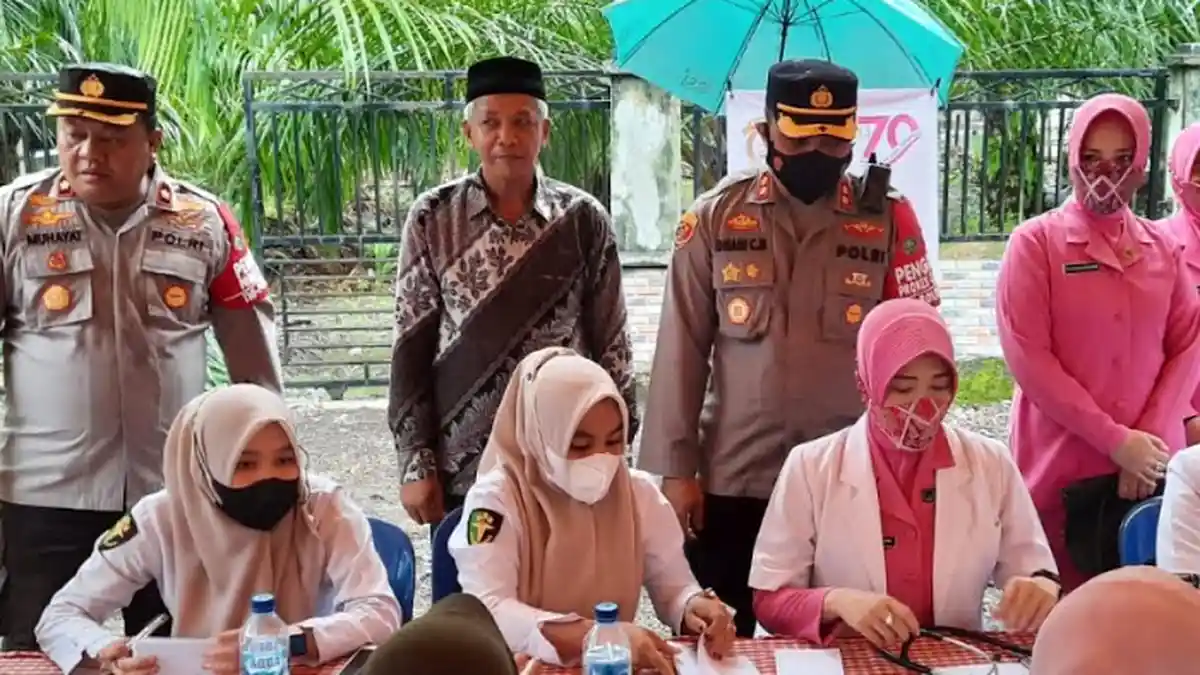 Peduli Kesehatan, Polres Abdya Adakan Pengobatan Gratis kepada Masyarakat
