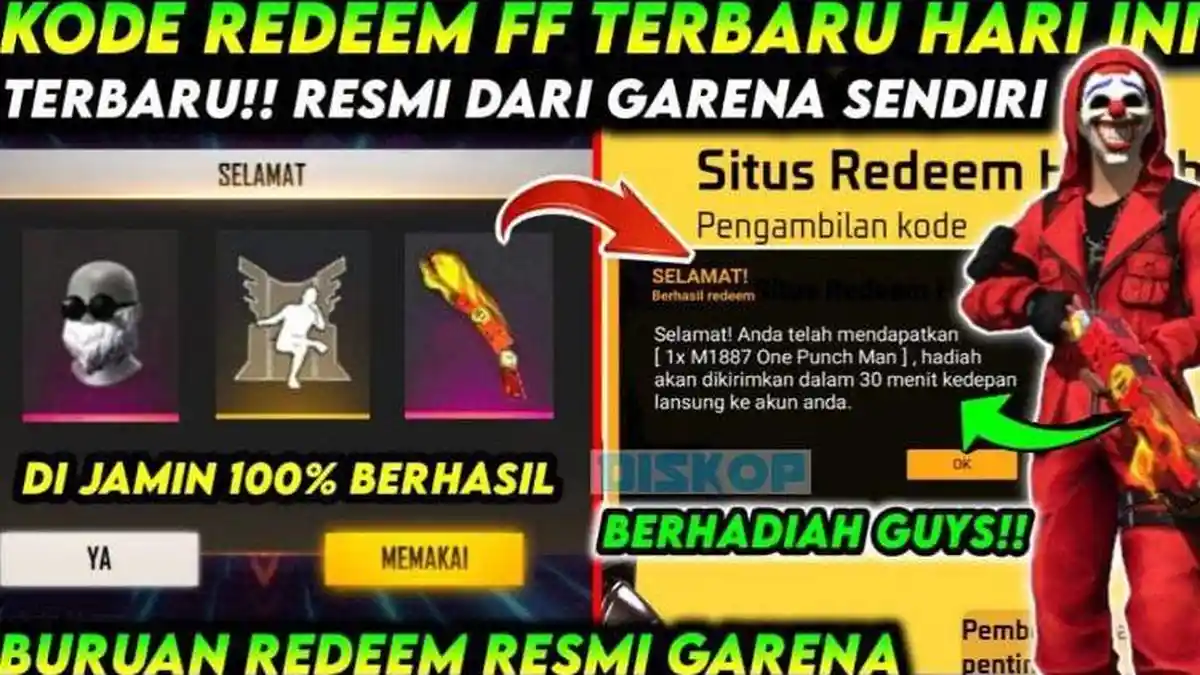 Banjri Skin Langka, Kode Redeem Free Fire FF Hari Ini Jumat 13 Oktober 2023