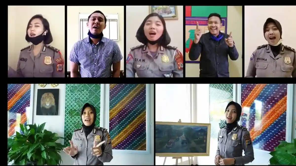 Personel Polres Kulon Progo Ciptakan Lagu 'Kulon Progo Bersatu'