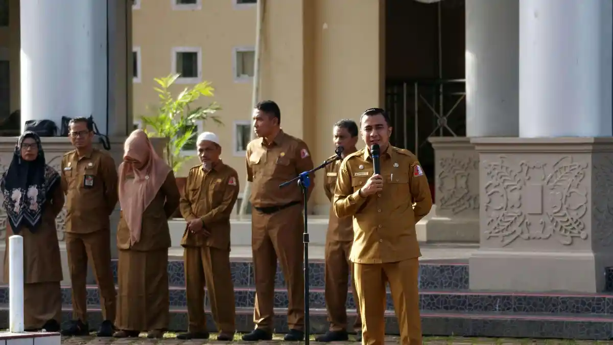 Pimpin Apel Gabungan, Kepala Bappeda Sebut Nagan Raya Raih Predikat Inovatif