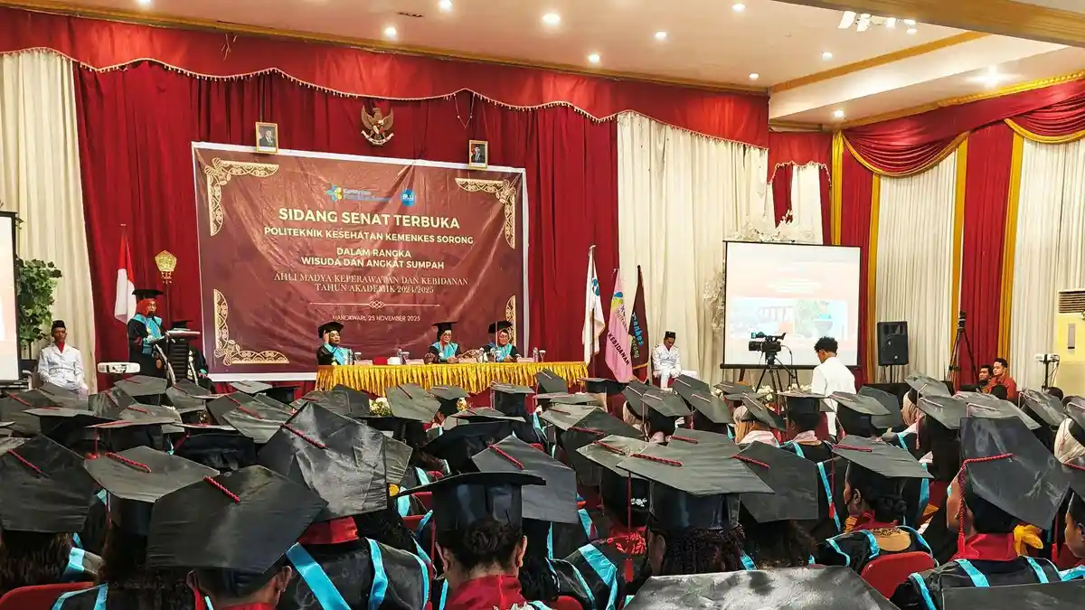 Poltekkes Sorong Wisuda 108 Mahasiswa di Manokwari, Kelulusan Capai 98,41 Persen