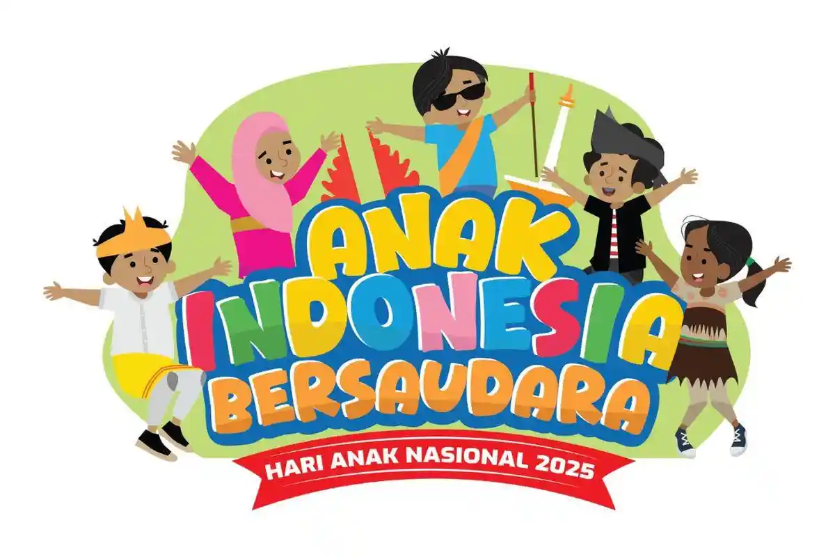 Logo dan Tema Hari Anak Nasional 2025 yang ke-41 Tahun Resmi dari KemenPPPA