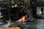 Kebakaran SPBU di Sidoarjo