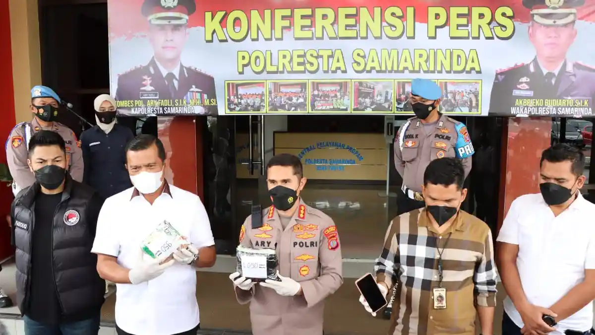 Barang Haram Seberat 2 Kg di Samarinda Dicurigai Berasal dari Kalimantan Utara