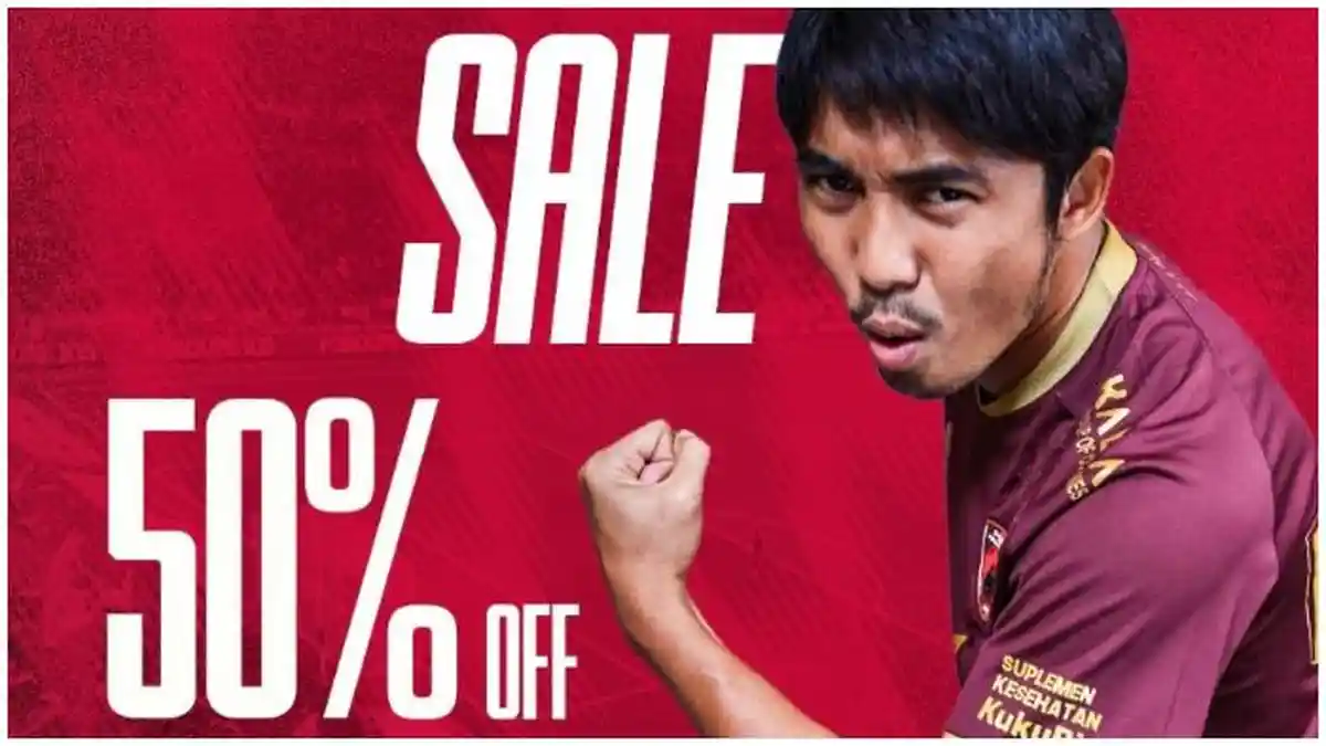 Manjakan Suporter, Toko Resmi PSM Makassar Beri Diskon 50 Persen untuk Semua Item