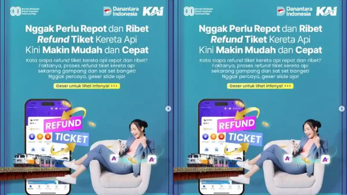 Cara Mudah Refund Tiket Kereta Api Secara Online dan Offline, Pencairan Dana Maksimal 7 Hari