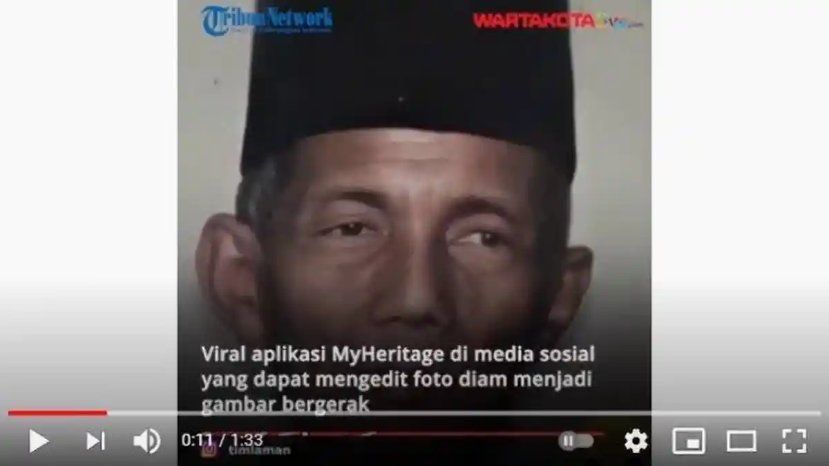 Viral Video Aplikasi MyHeritage, Almarhum Bisa Senyum Lagi