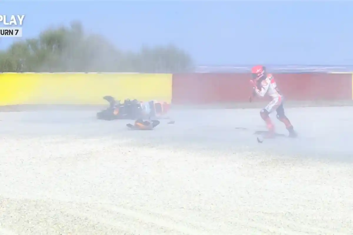 Hasil FP3 MotoGP Aragon 2022: 3 Besar Dikuasai Ducati, Marc Marquez Terjatuh
