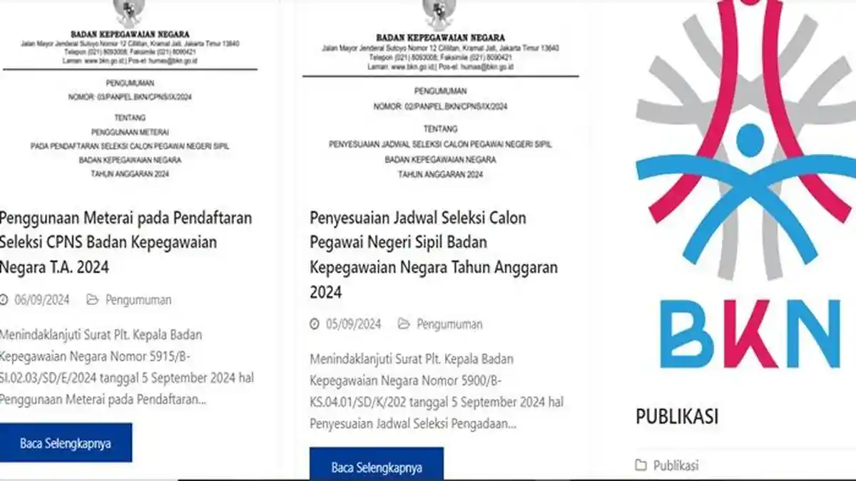 Resmi Dari BKN, Link Pengumuman Hasil Seleksi Administrasi CPNS 2024 Lengkap Setiap Instansi