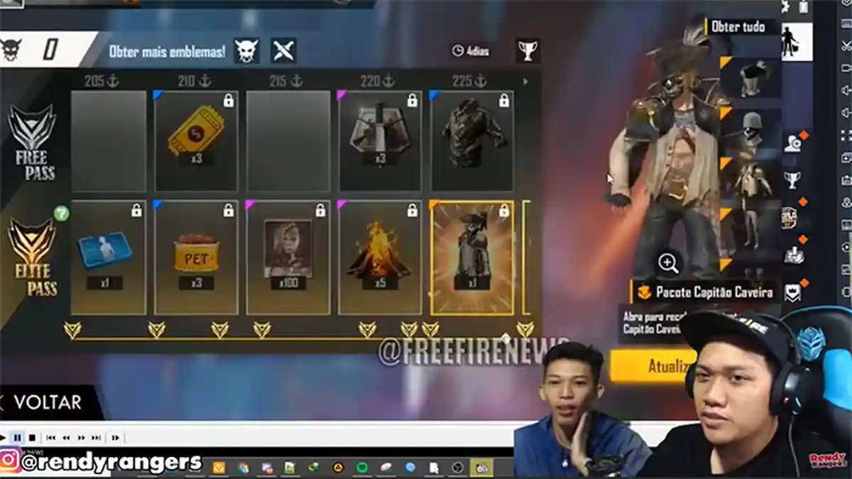 Update Elite Pass Tema Bajak Laut di Season 19 Free Fire, Bundle Kostum hingga Emote Terbaru