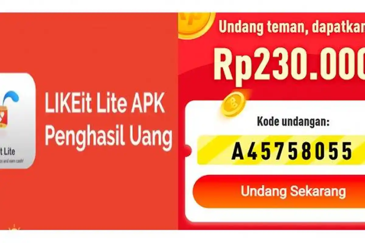 Aplikasi Penghasil Uang Like It Like, Nonton Video Dapat Duit Ratusan Ribu