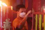 Sembahyang Imlek di Vihara Dharma Bhakti