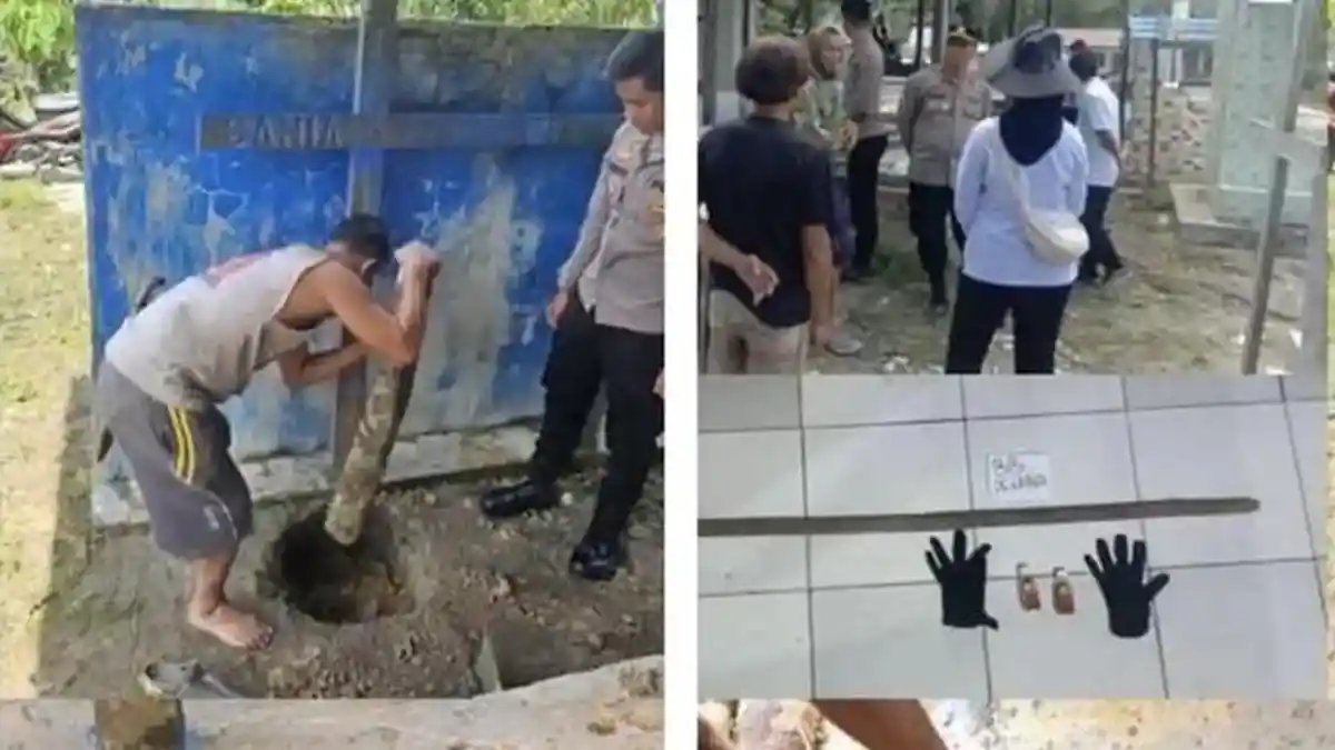 Misteri 13 Makam Perempuan Dibongkar, Pelaku Pembongkaran Diburu Polisi - Tribunlampung.co.id