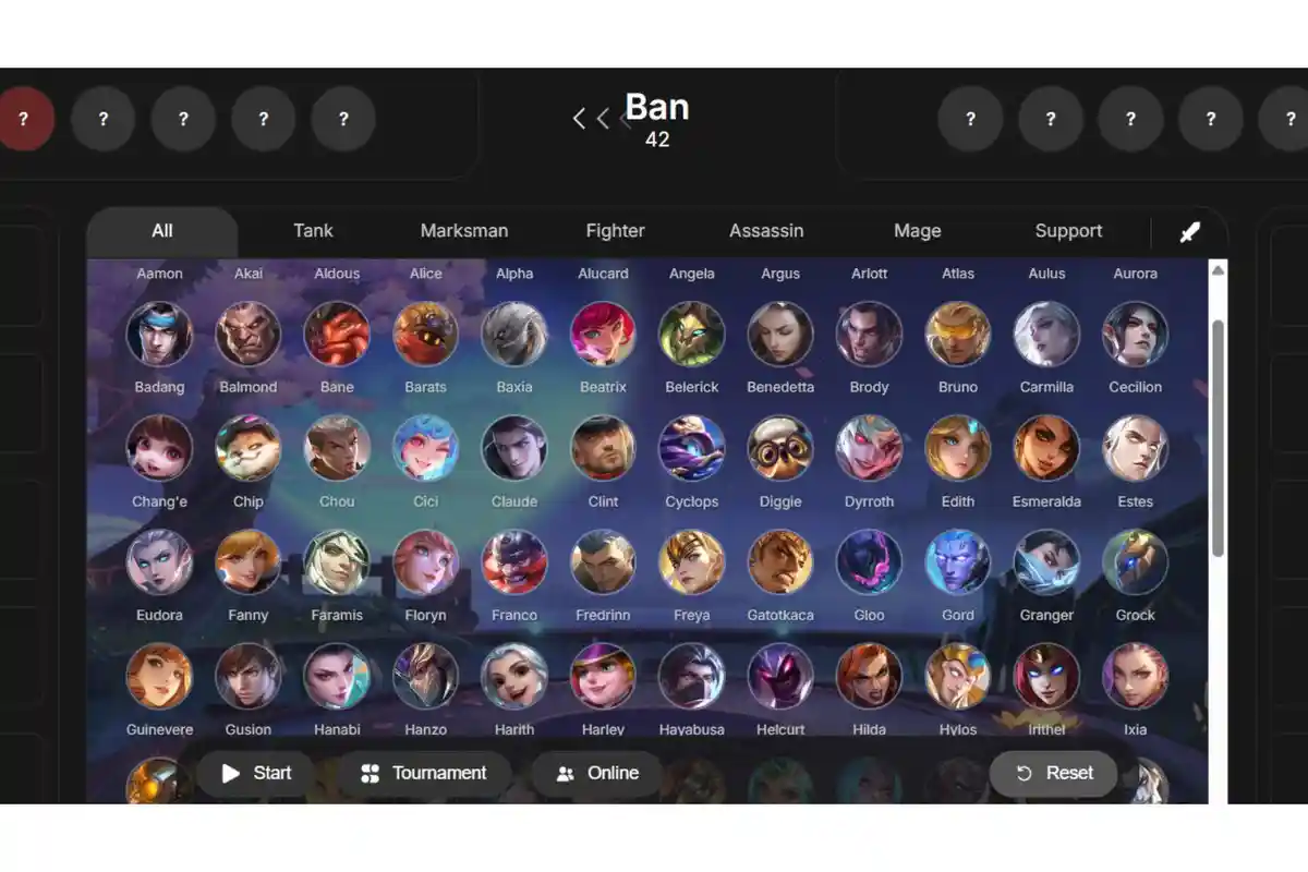 Mobile Legend: Lima Komponen yang Harus Ada Saat Draft Pick