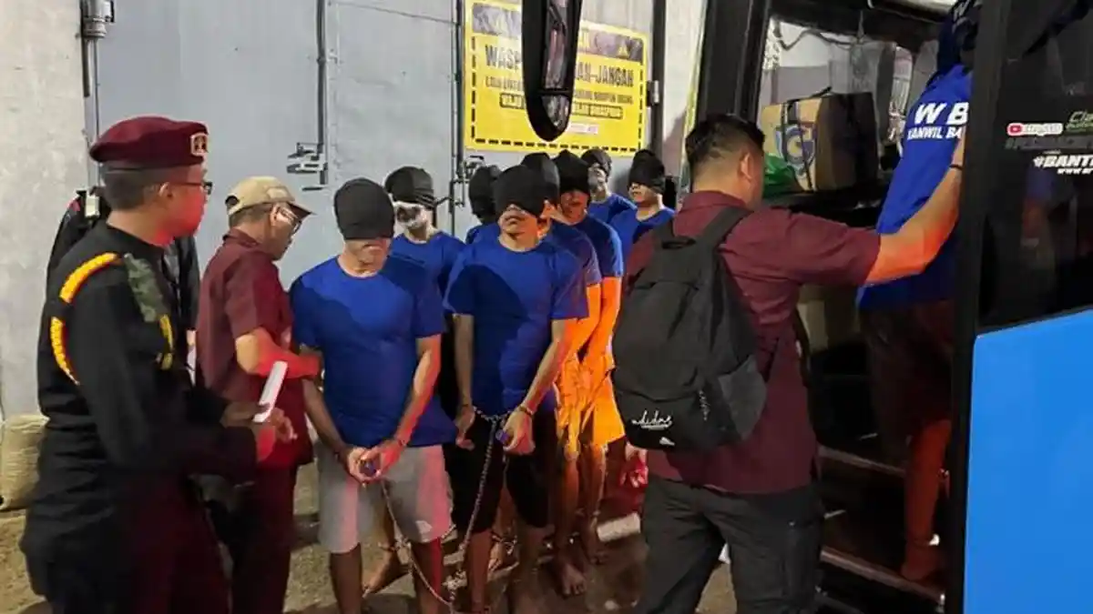 40 Narapidana Risiko Tinggi di Provinsi Banten Dipindahkan ke Nusakambangan