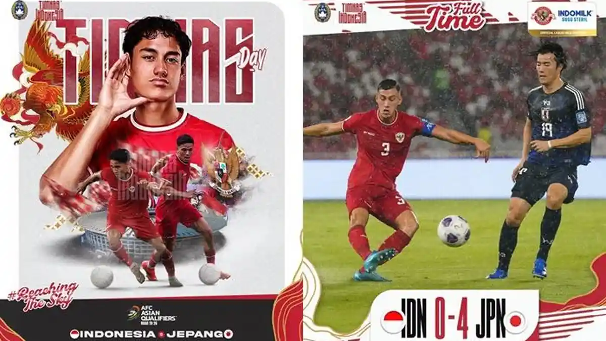 Hasil Indonesia vs Jepang: Garuda Dibantai Samurai Biru 0-4, Justin Hubner dan Jay Idzes Blunder
