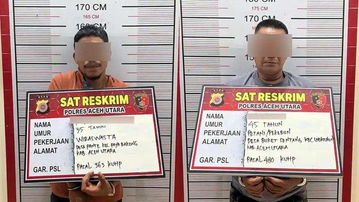 Polisi Tangkap Pelaku Baru Kasus Curanmor dan Penadahnya di Aceh Utara