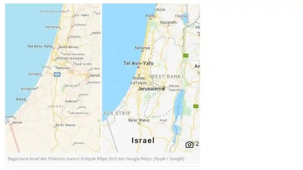 Google dan Apple Kena Kritik Soal Terhapusnya Palestina dari Peta Online, Singgung Israel