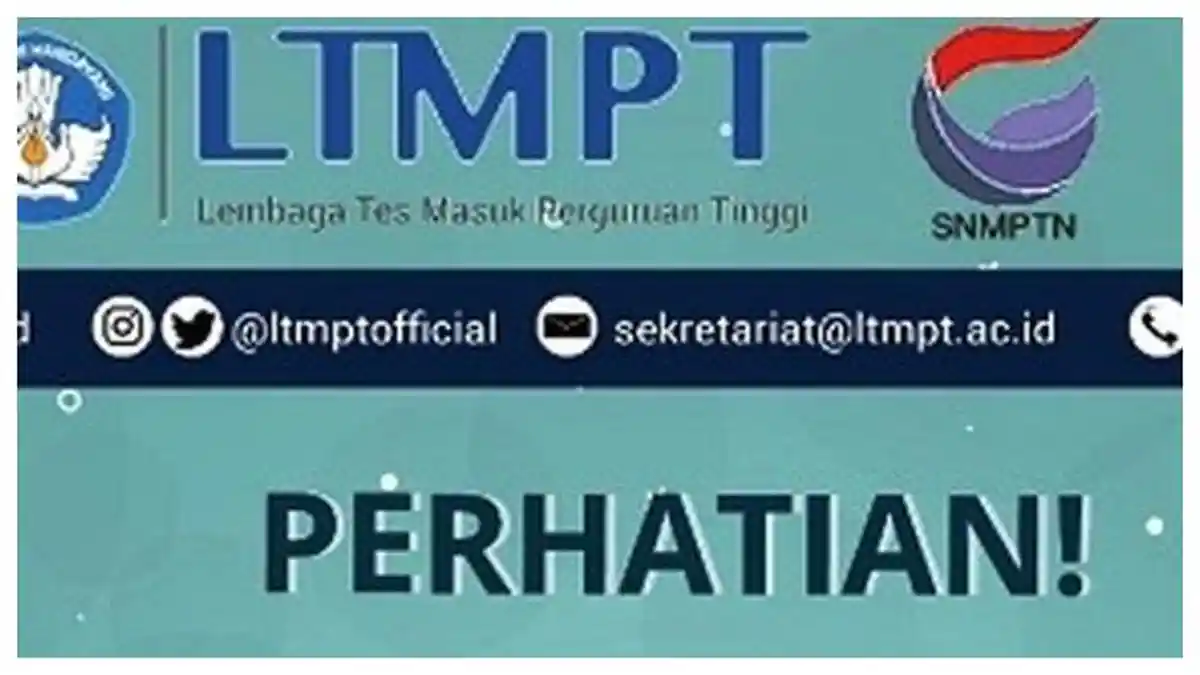 Registrasi Akun LTMPT untuk SNMPTN 2021 Dibuka Mulai Hari Ini