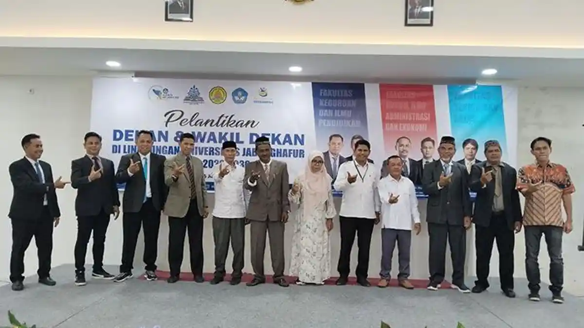 Universitas Jabal Ghafur Lantik Pimpinan Tiga Fakultas Periode 2026–2030