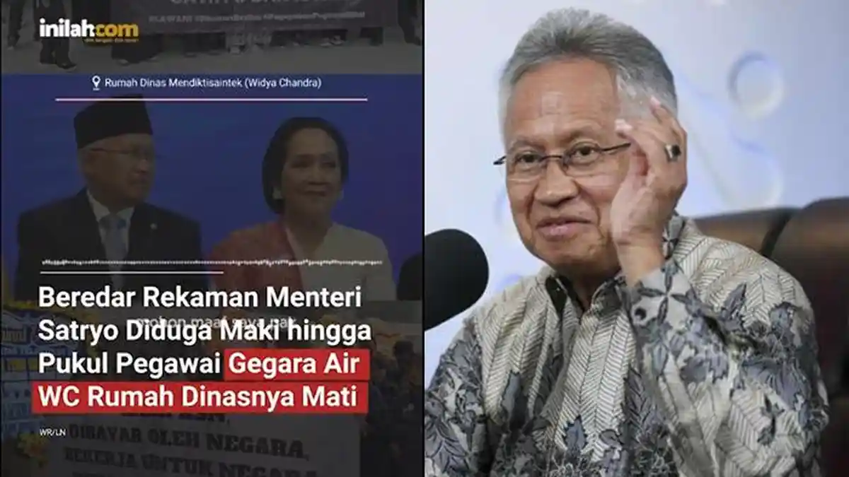 VIRAL Detik-detik Mendikti Saintek Satryo Soemantri Tampar dan Pecat Pegawai Gegara Air WC Mati
