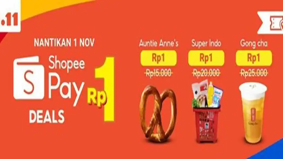 Belanja Lebih Puas di 11.11 dengan ShopeePay Deals Rp 1