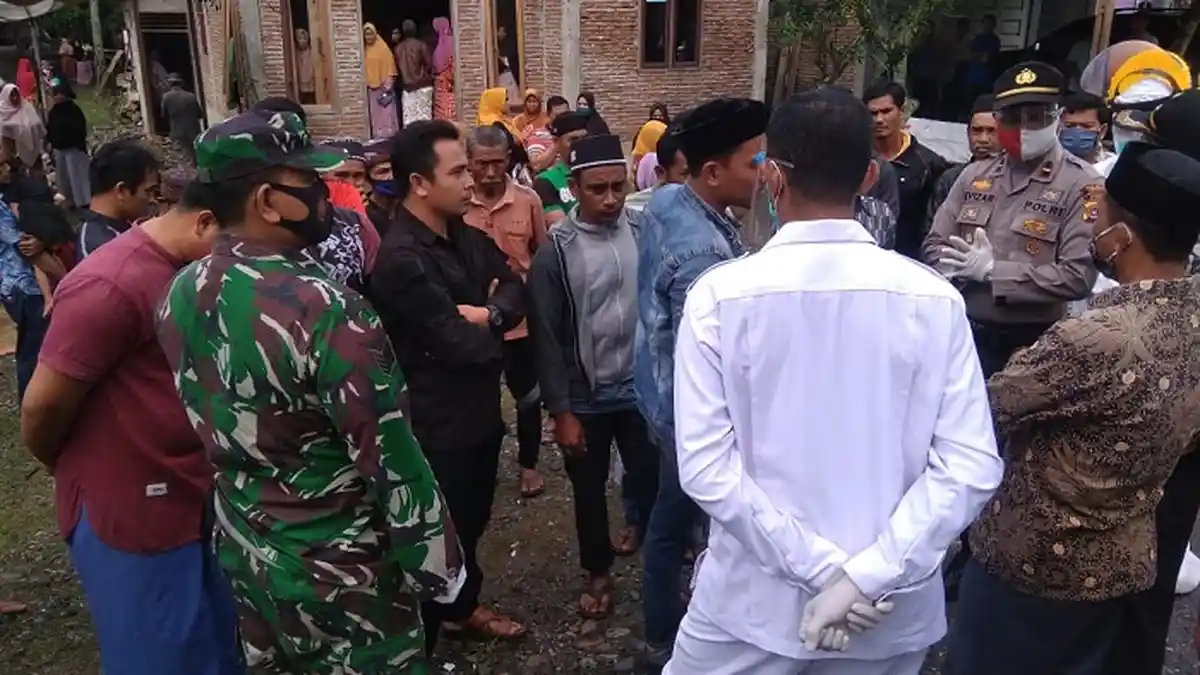 Sempat Tegang, Hanya 4 Anggota Keluarga Pasien Covid-19 Meninggal di Abdya yang Diambil Sampel Swab