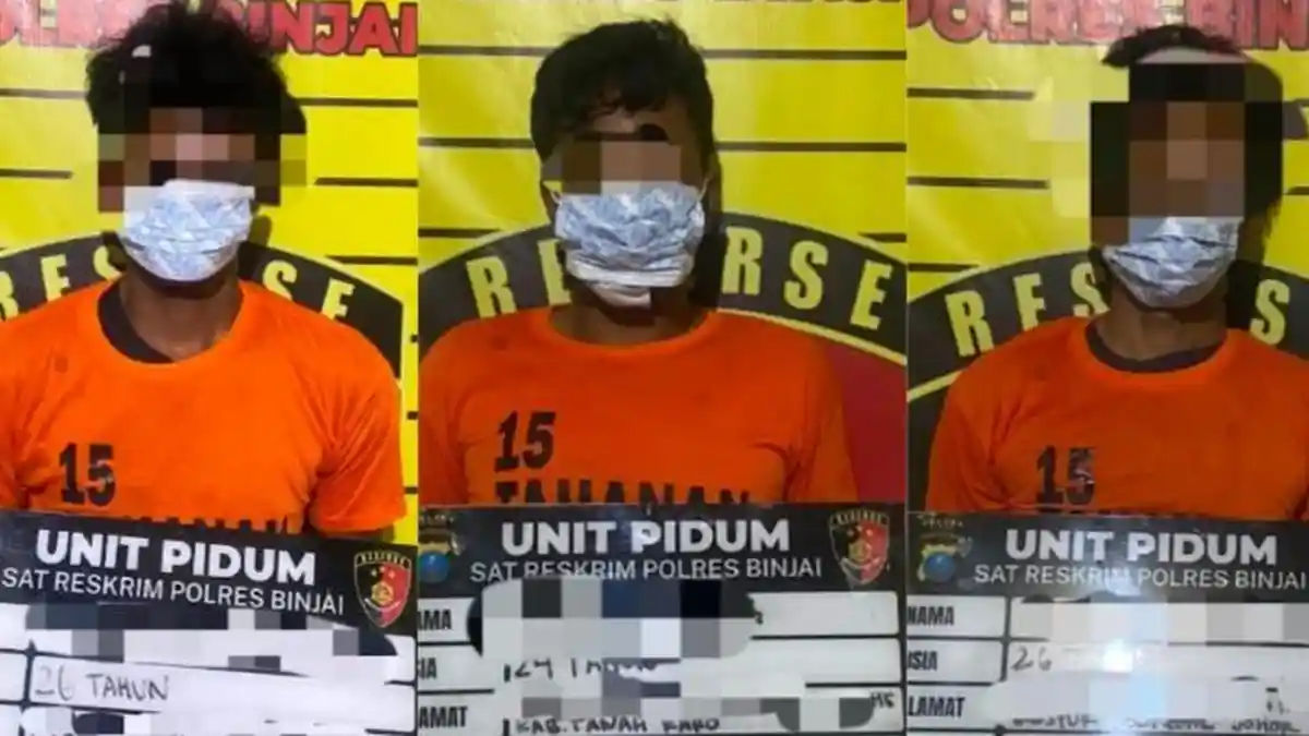Tiga Begal yang Beraksi di Pamah Semelir Langkat Ditangkap, Begini Modusnya