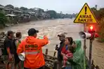 Debit Air Hulu Naik, BPBD Imbau Warga Bantaran Kali Bekasi Waspada