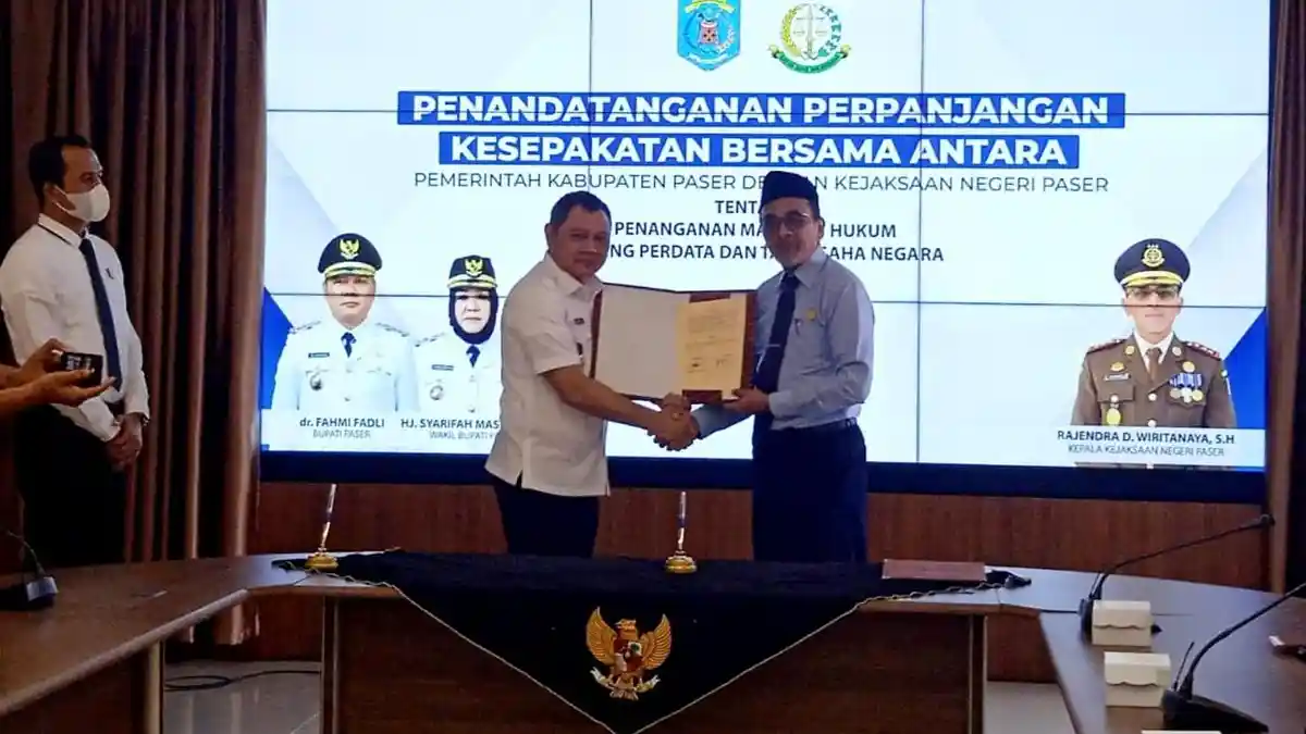 Pemkab dan Kejari Kembali Tanda Tangani MoU Masalah Hukum Perdata dan Tata Usaha Negara di Paser