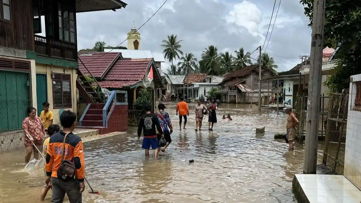 2 Desa di Muratara Terendam Banjir Akibat Sungai Rupit Meluap, Usai Diguyur Hujan Deras