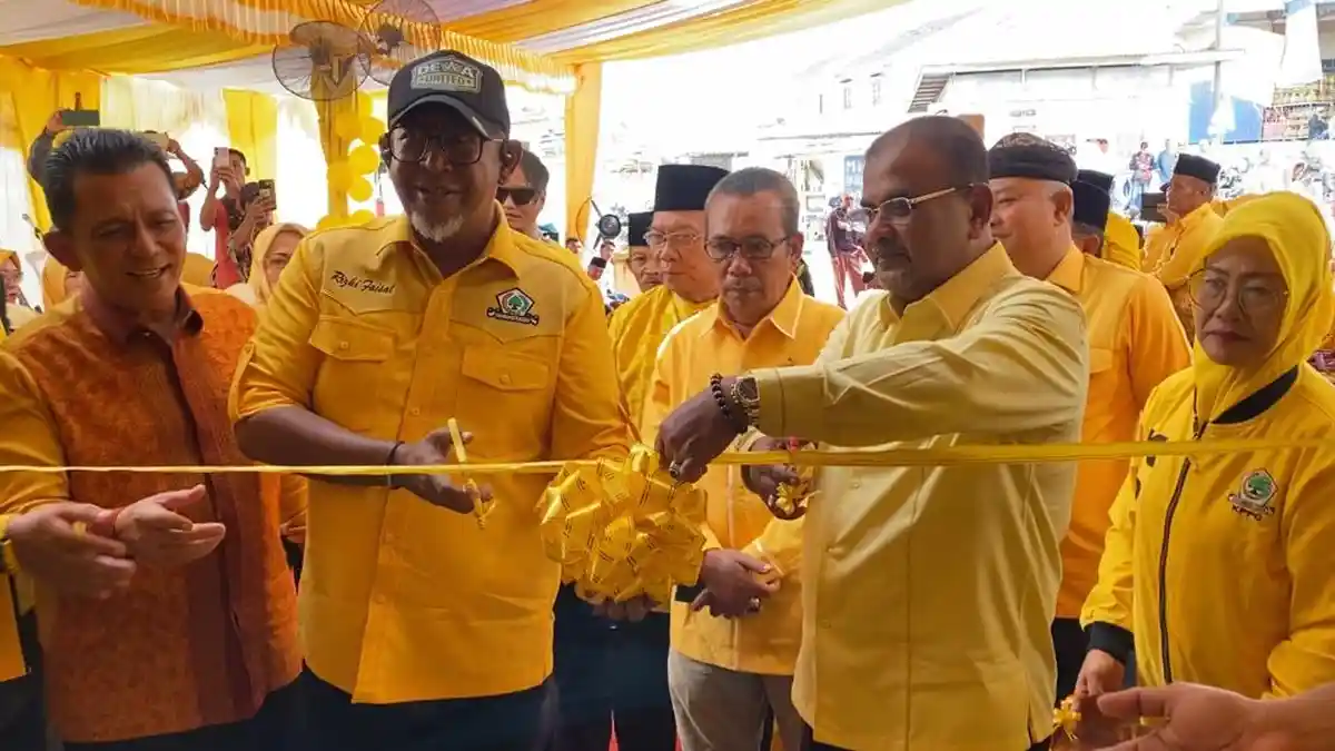 Rizki Faisal Hadiri Peresmian Kantor Baru Golkar di Karimun