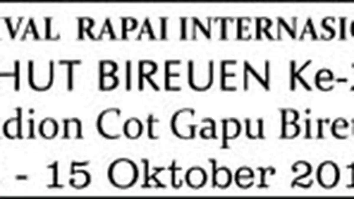 Malam Ini Festival Rapai di Stadion Cot Gapu