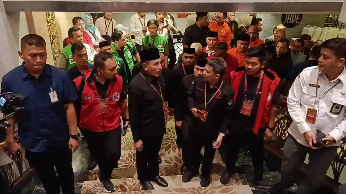 BREAKING NEWS: PENCABUTAN Nomor Cagubsu, Edy Rahmayadi Kompak Pakaian Serba Hitam