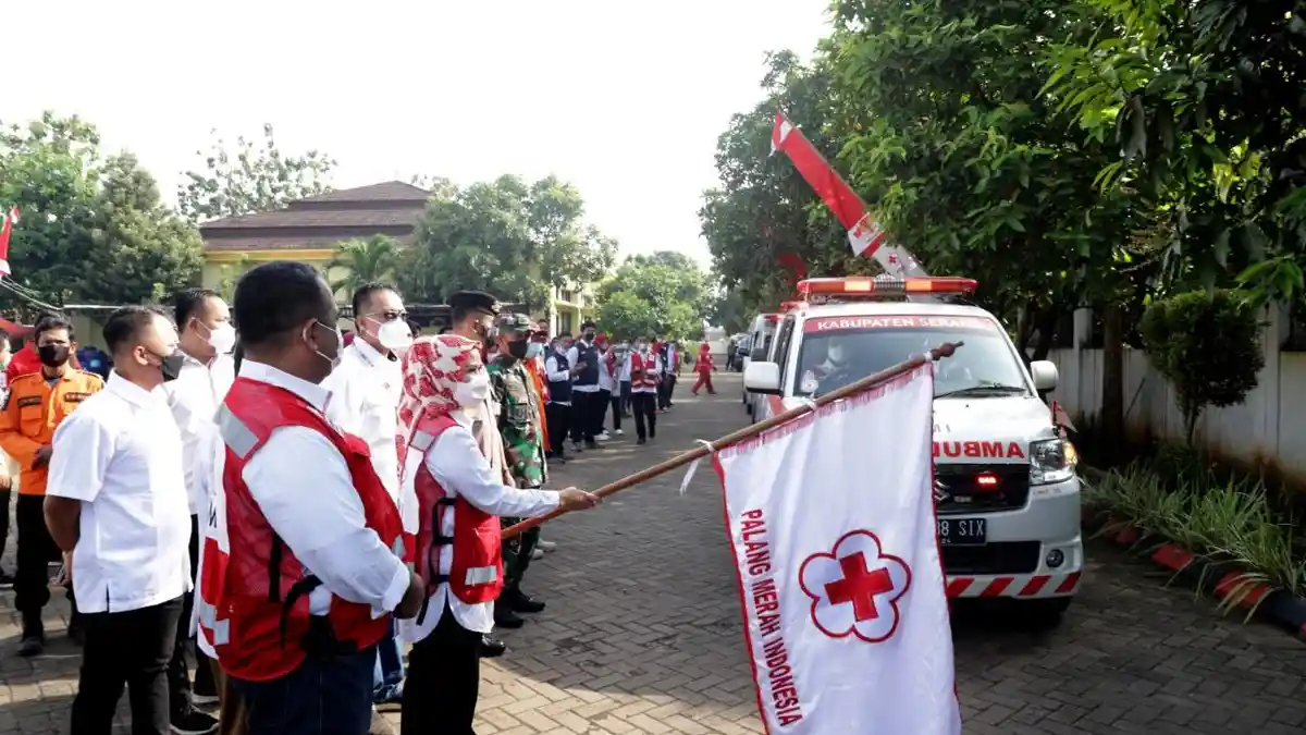 199 Relawan dan 9 Ambulans PMI Banten Siaga di 36 Posko, Membantu Pemerintah Melayani Pemudik