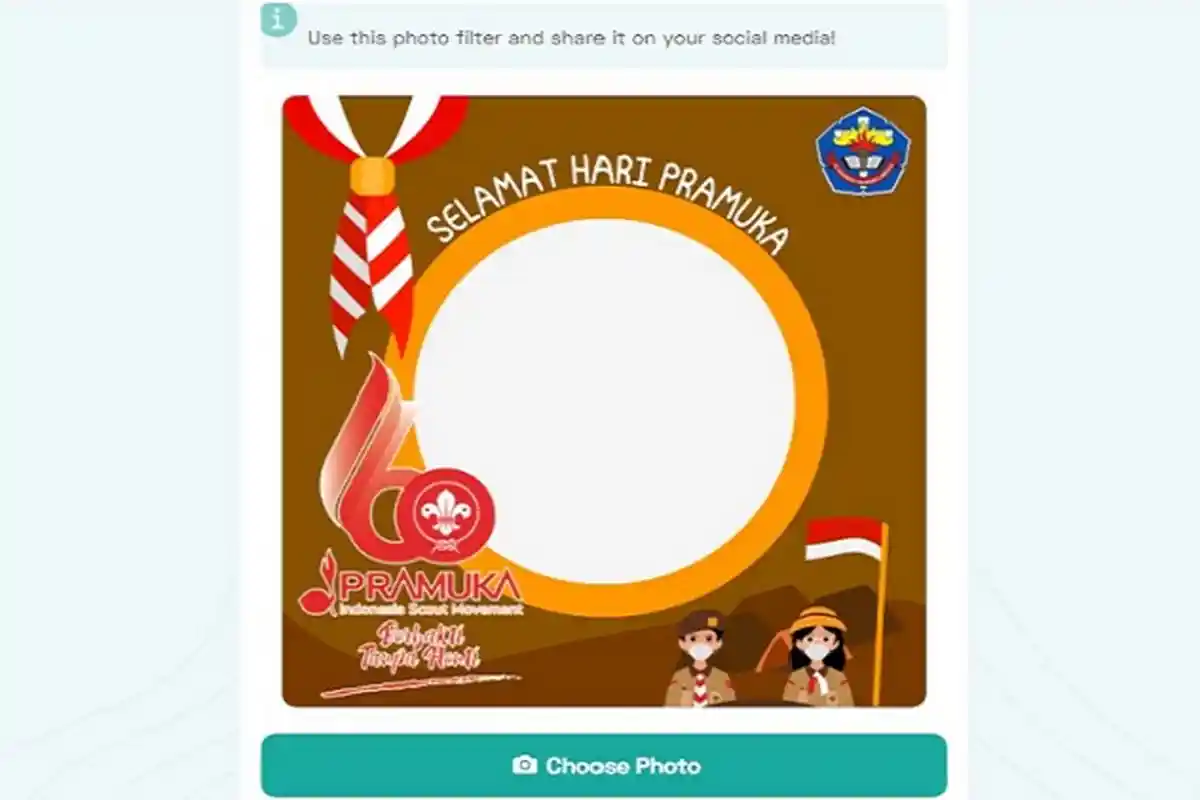 Link Twibbon Hari Pramuka 2021 yang ke-60, Lengkap Cara Membuat hingga Membagikan ke Media Sosial