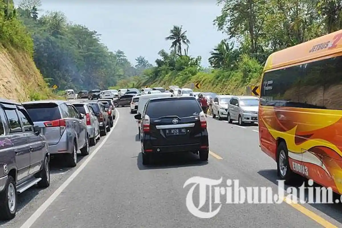 Arus Lalu Lintas di JLS Trenggalek Padat Merayap, Akses Masuk Destinasi Wisata Buat Macet