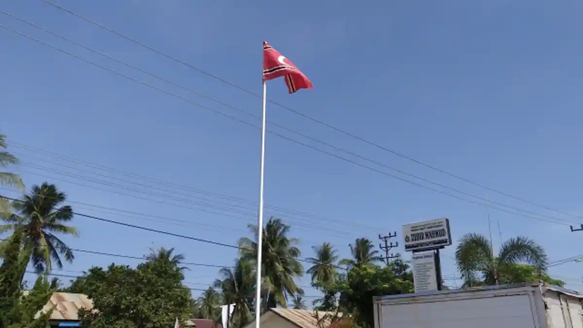 Bintang Bulan Berkibar di Tiang Bendera Dinkes Aceh Timur