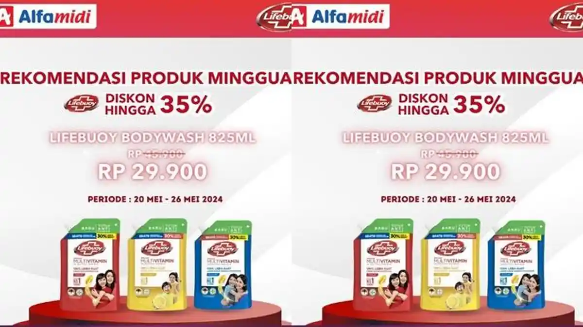 Katalog Promo Alfamidi Hari ini 21 Mei 2024, Sabun Mandi Cair Lifebuoy Ada Diskon hingga 35 Persen