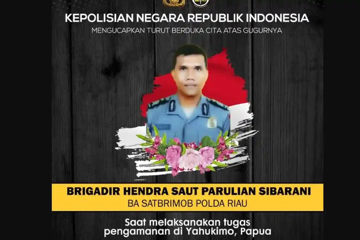 Kerusuhan di Dekai Yahukimo Papua, Satu Anggota Brimob Polda Riau Tewas Dianiaya
