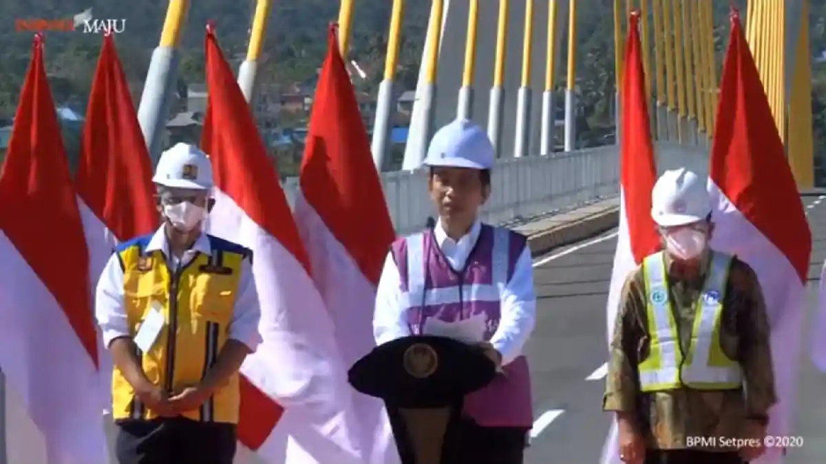 Presiden Resmikan Jembatan Teluk Kendari Sepanjang 1,34 KM