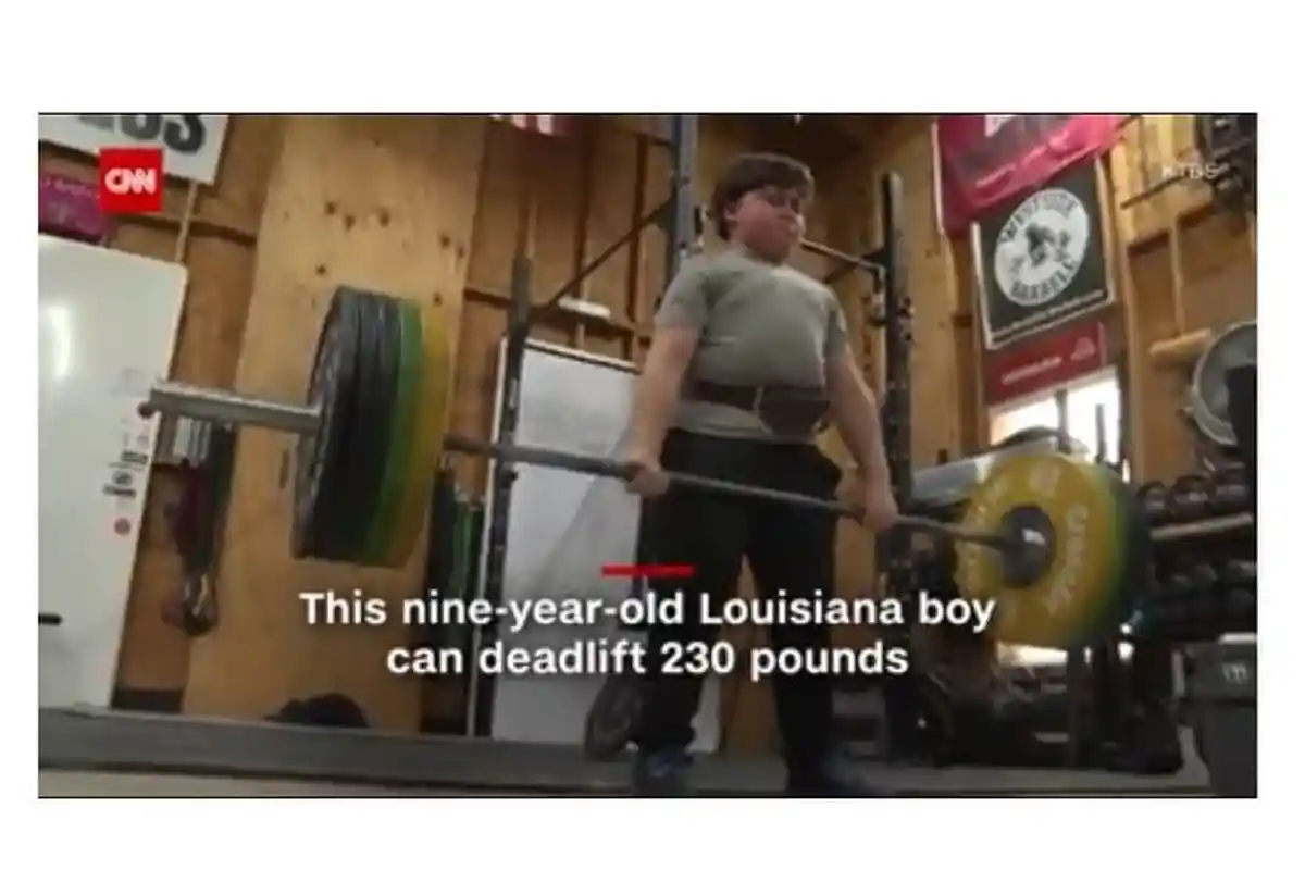 Usia Baru 9 Tahun, Bocah di AS Mampu Angkat Beban 104 Kilogram, Ini Rahasianya